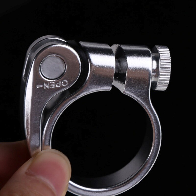 Tija de sillín para bicicleta de montaña y carretera, aleación de aluminio, 30,8mm-31,6mm, liberación rápida, pinza de tubo