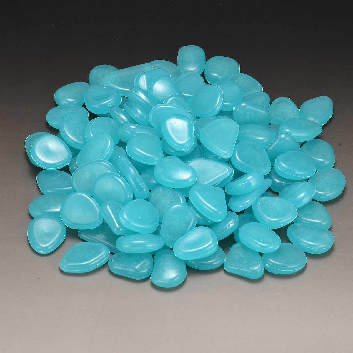 100 stk hage glød i mørk dekor lysende dekorative steiner småstein utendørs akvarium dekorasjon steiner akvarium blanding farge