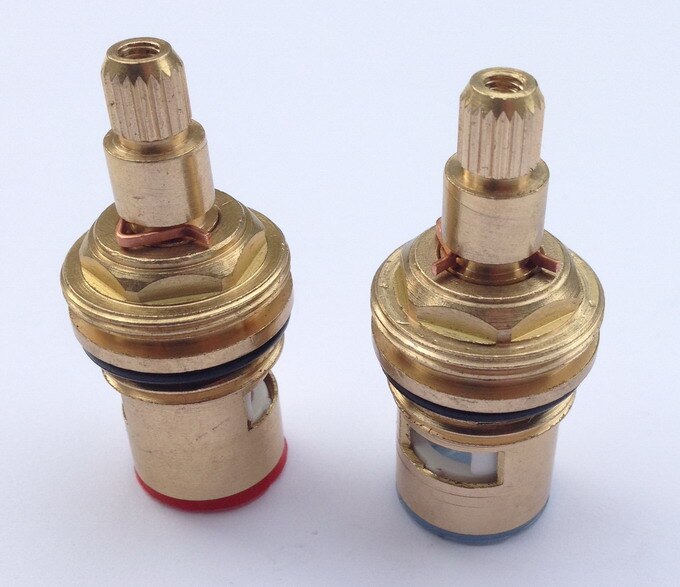 2 PCS 18mm Brass Replacement Ceramic Disc Tap Valves Cartridges innards Cold SPARES Kitchen Basin Bathroom Accessory mba501