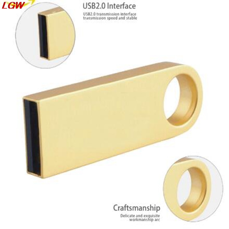 8GB Expansion 1TB 2TB USB 2,0-Sticks Metall Tragbare Memory Stick U Disk Storage UK Erweitern tatsächlichen speicher 8GB