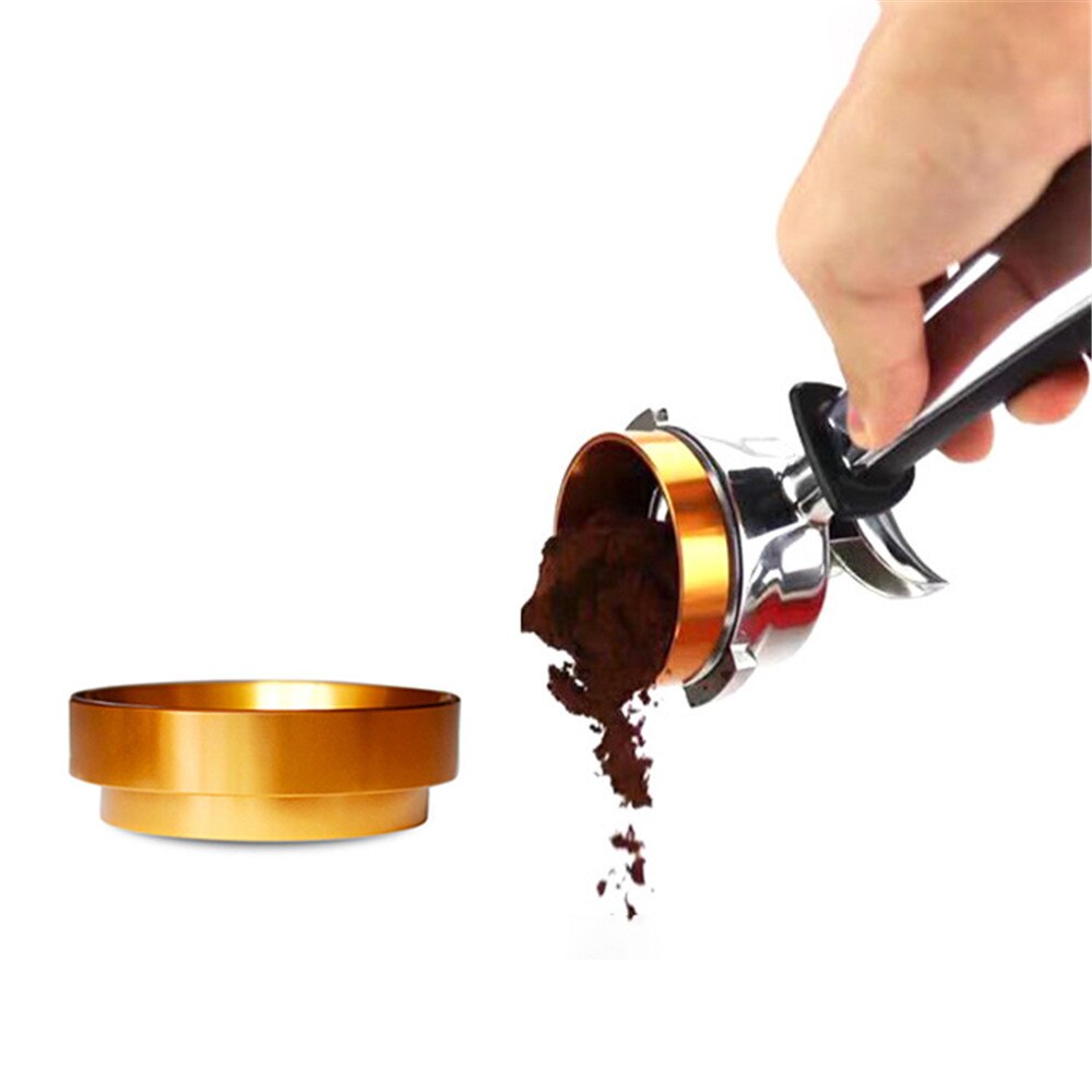51/58mm kaffedoseringsringe i rustfrit stål bryggeskål kaffepulver espresso barista tragt portafilter kaffefilter tamper