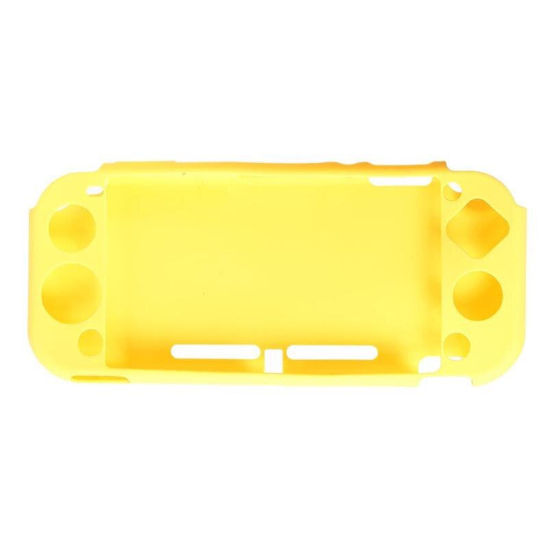 Soft Silicone Case Protective Cover for Nintendo Switch Lite Mini Console Controller Gaming Back Shell Protection Accessories: Yellow
