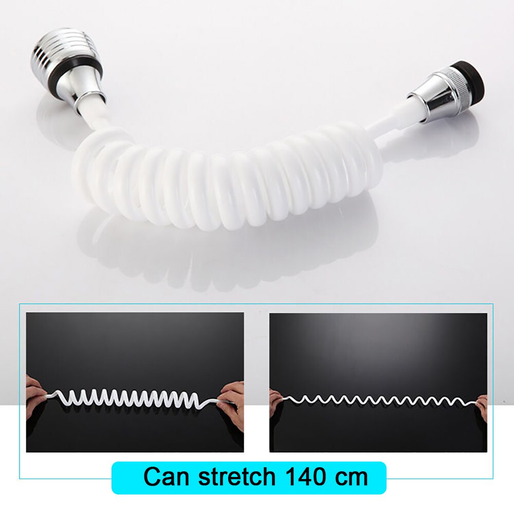 Adjustable Kitchen Faucet Extension Tube 360 Rotate Water Saving Tap Extender Adapter Nozzle Set for Bathroom Toilet Accessories