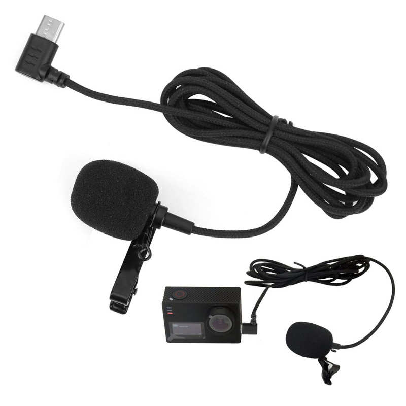 Usb-c-anschlussmikrofon für sjcam  sj8 sj9 sj10 action-kamera, zubehörmikrofon, ansteckmikrofon für videoaufnahmen