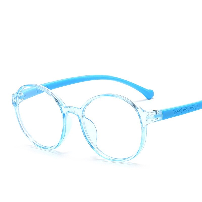 Anti-blue Light Kids Glasses Optical Frame Children Boy Girls Computer Transparent Blocking Anti Reflective Round Eyeglasses