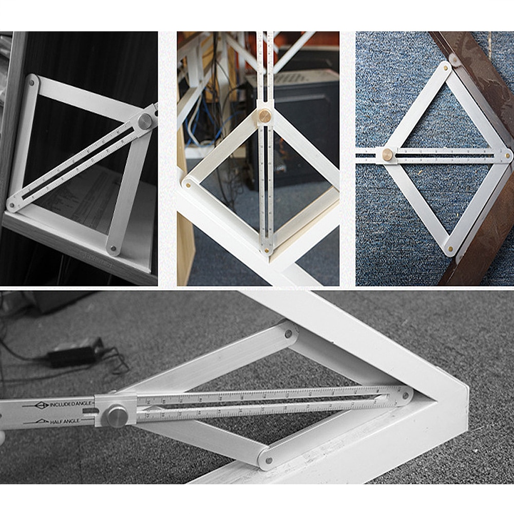 Bevel & Corner Protractor, for Multi Angle Measurement Tool for Woodworking Goniometer Square Ruler Digital Angle Meter