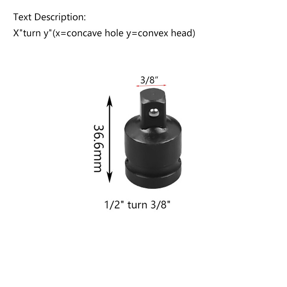 1pcs 1/2 3/4 3/8 inch Air Impact Universal Pneumatic Adaptor Converter Socket Adapter Joints Ratchet Electric Impact Wrench: Yellow