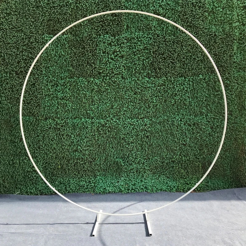 Étagère décorative en fer forgé pour arc de mariage, accessoire de décoration circulaire, pour arrière-plan de fête, à fleurs avec cadre: 2M / B