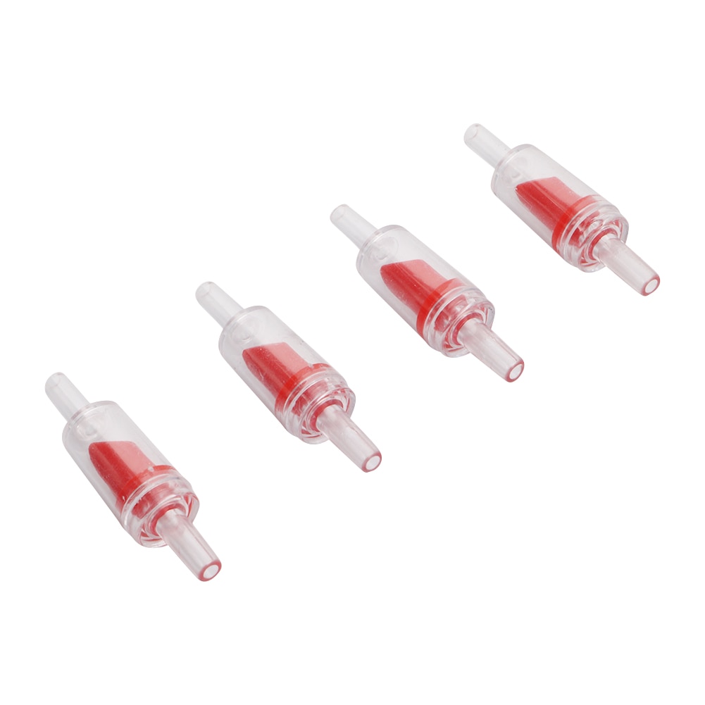Garden Irrigation Watering System One Way Non-Return Check Valve Air Pump Aquarium Fish Tank Accessories Red Black 100 Pcs