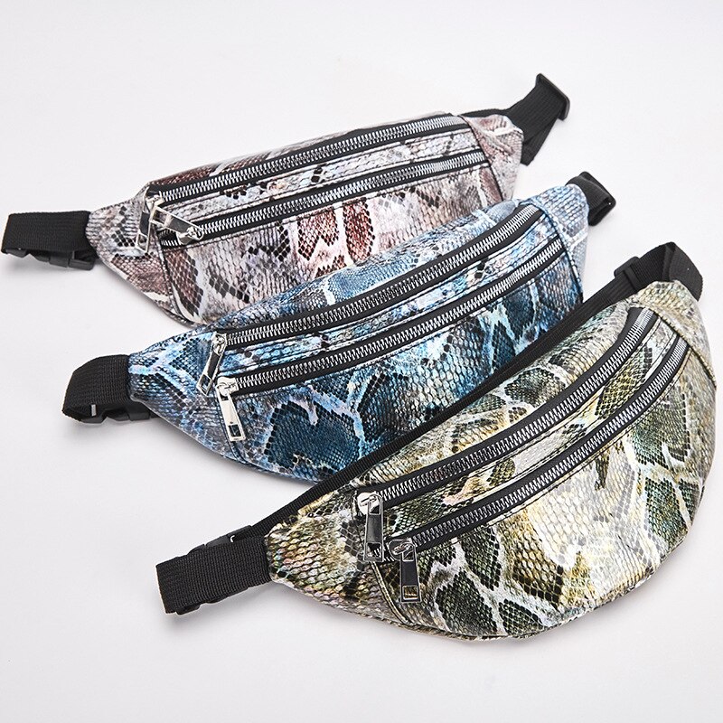 Frauen Taille Taschen Reise Gürtel Brust Telefon Taille Packungen Serpentin Weiblichen miserabel Tasche Doppel-reißverschluss Große Kapazität Heuptas