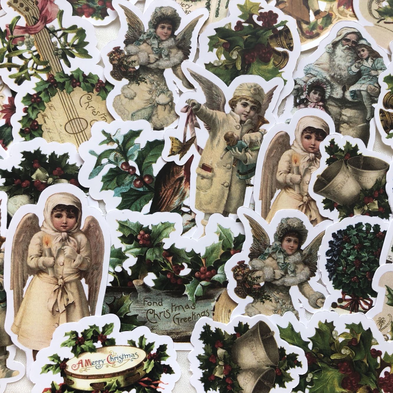 27pcs\set Retro Kawaii Angel Baby Christmas Day Decoration Stationery Stickers Scrapbooking Stickers/DIY Craft Photo Albums