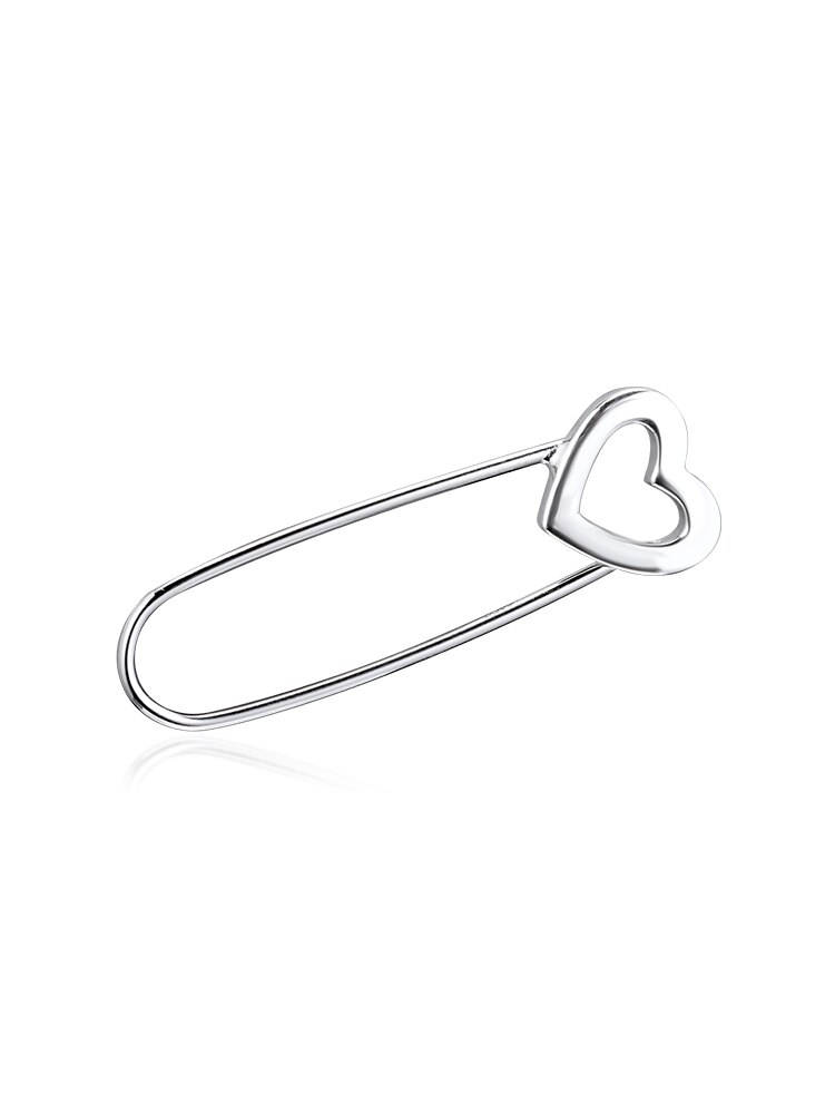 100% 925 Sterling Silver Jewelry Signaure Me Safety Pin Brooch