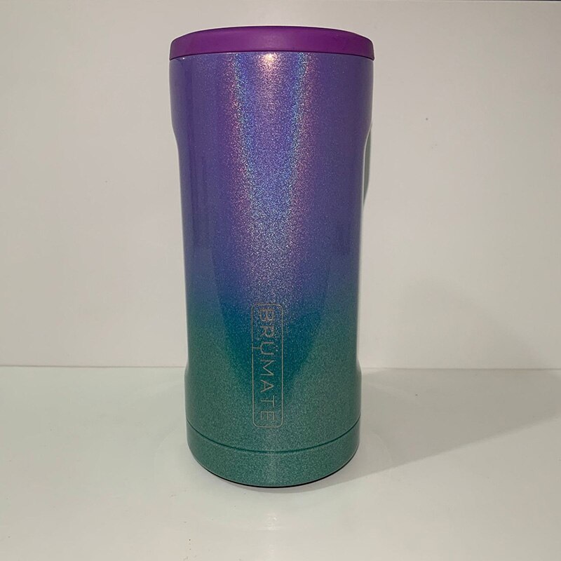 Bier Koeler Kan Cover 12Oz Slanke Blikjes Dubbele Wand 304 Roestvrij Staal Cup Cover Fles Houder Voor Camping Wandelen reizen: Gradient color