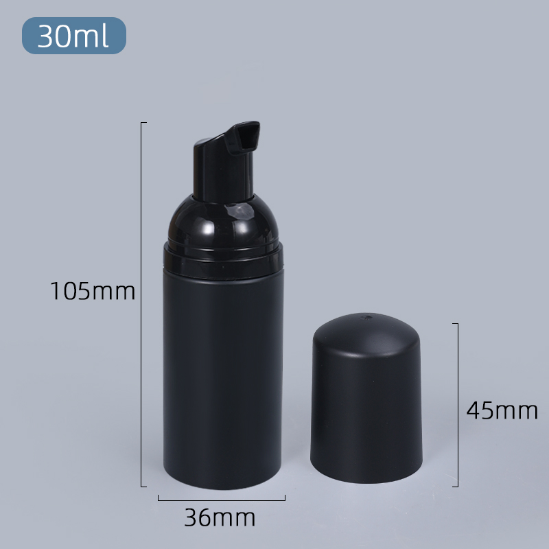 10 st 30ml portabel skumflaska tom svart pumpflaska kosmetisk lotion tvålautomat matta påfyllningsbara flaskor