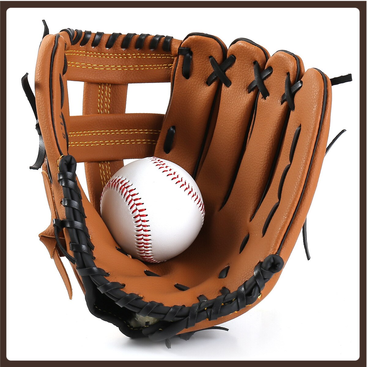 Linkerhand Lederen Honkbal Handschoenen Mannen Accessoires Baseball Handschoen Lederen Softbal Kit Honkbal Handschoen Baseball Pitching