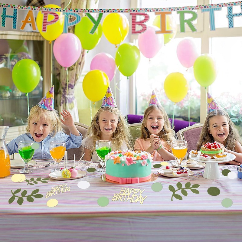 Salviegrønn gull gratulerer med dagen konfetti bursdagsborddekorasjoner strøkonfetti 30th 60th bursdagskake foliekonfettidekor