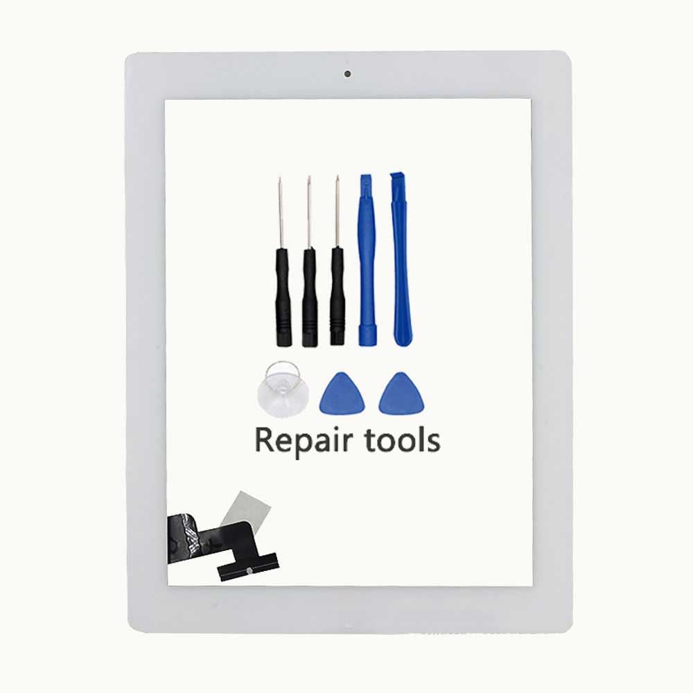 For iPad 2 Screen Touch A1395 A1396 A1397 Touch Digitizer Sensor Glass Panel FrameOuter Touch Screen Front Glass Panel Replace