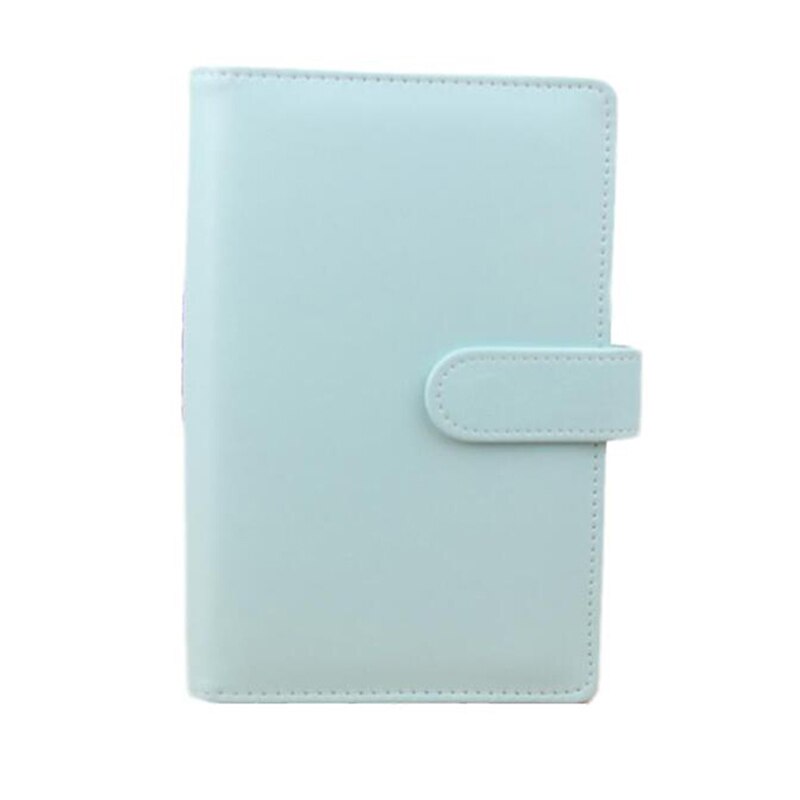 A6 Spiral Notebook Original Office Person Binder Weekly planner/agenda Organizer Cute Ring Diary Leather Cover Case: blue