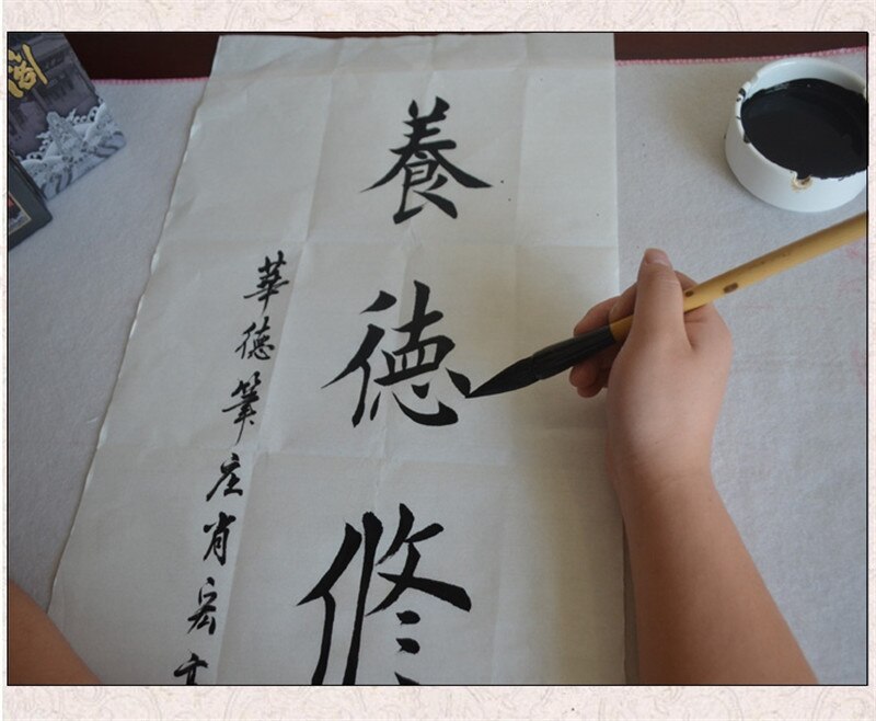 Pluma de pincel de caligrafía china maobi, pinceles de arte, pluma para escribir, pluma de pintura, pelo natural, pincel de caligrafía, 1 ud.