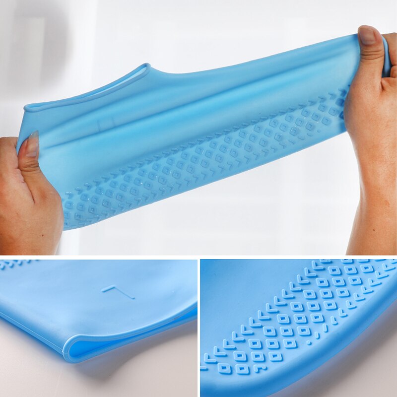 Couvre-chaussures imperméable en Silicone, bottes de pluie pour les jours de pluie, pour l'intérieur et l'extérieur, protection unisexe, accessoires de chaussures, directe