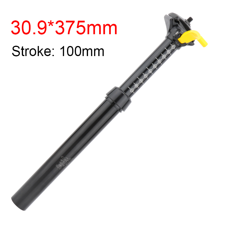 MEROCA – tige de selle télescopique rétractable vtt, en alliage d&#39;aluminium, 30 9, commande manuelle, Tube de selle hydraulique, levier de retrait: 30.9MM