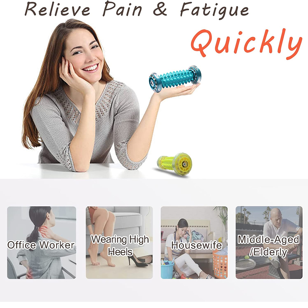 Massage Ball,Foot Pain Therapy Kit,Plantar Fasciitis,Heel Spur,Sore Muscles,Trigger Point - Back,Arm,Neck,Leg Circulation Roller