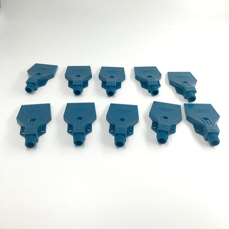 Air Blow Off Platte Jet Nozzle, 16 Blazen 3 schroefgaten Wind Jet nozzle, gecomprimeerd Blower Wind Jet air Nozzle, Industriële nozzle