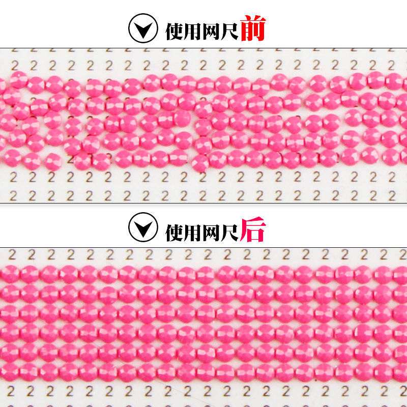 800/1020/2200 Gaten RVS Liniaal Voor Diamant Schilderen Borduurwerk Accessoires Diy Tekening Liniaal Blanco Ronde Vierkante Boren