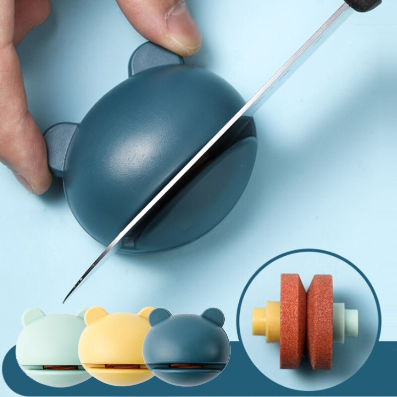 Household Multifunction Cartoon Knife Sharpener Kitchen Mini Manual Sharpening Monkey Shape Knife Sharpener