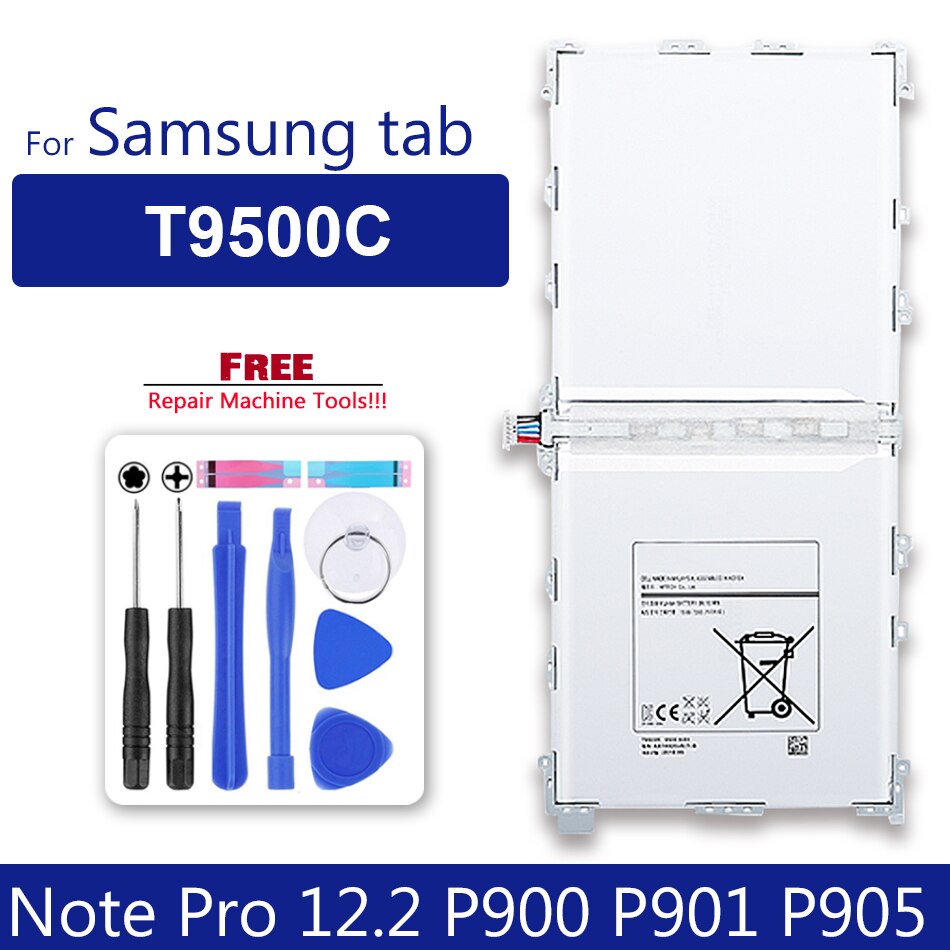 Tablet Battery For Samsung Galaxy Tab 2 3 4/Tab S S2 S3/tab A/tab E (7.0 8.0 8.4 9.6 9.7 10.1 10.5) For Pro 8.4/Note 8 10.1 12.2: Note Pro 12.2 P900