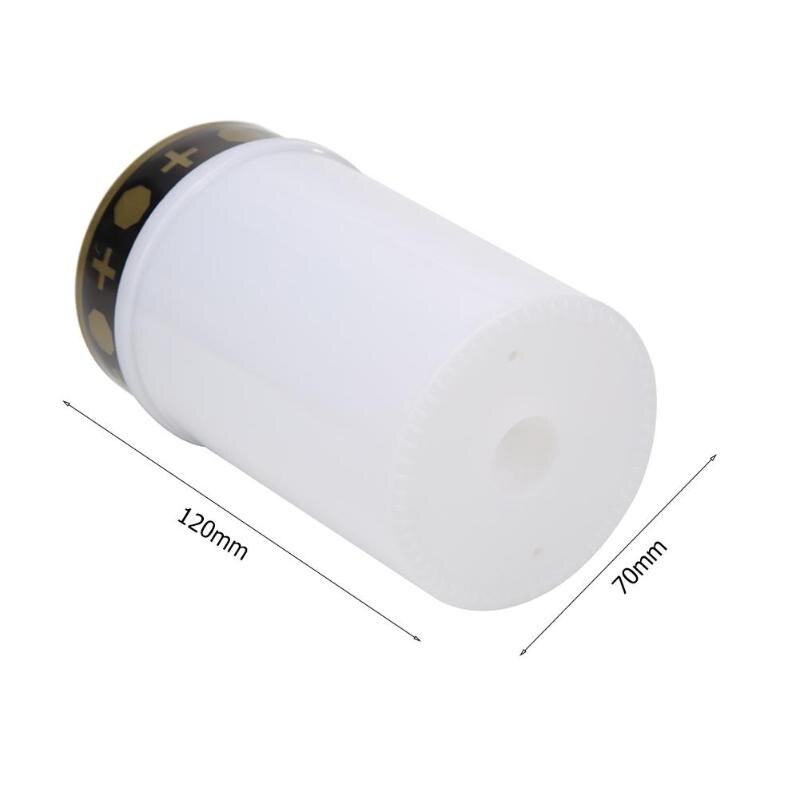 Cimetière rituel électronique LED bougie lampe sans flamme solaire décoratif thé lumière Performance Stable aucune sécurité de chauffage: Red A