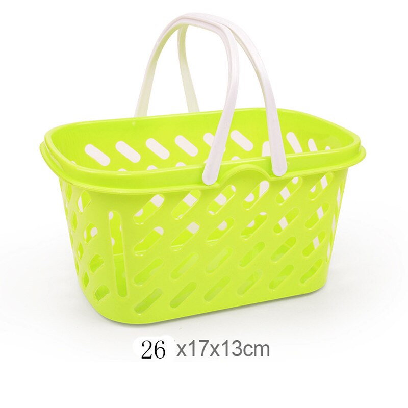 children kitchen toys Plastic fruits and vegetables toys cutting veget fruit toy Pretend Play food pizza kitchen kids toys: Green Storage basket