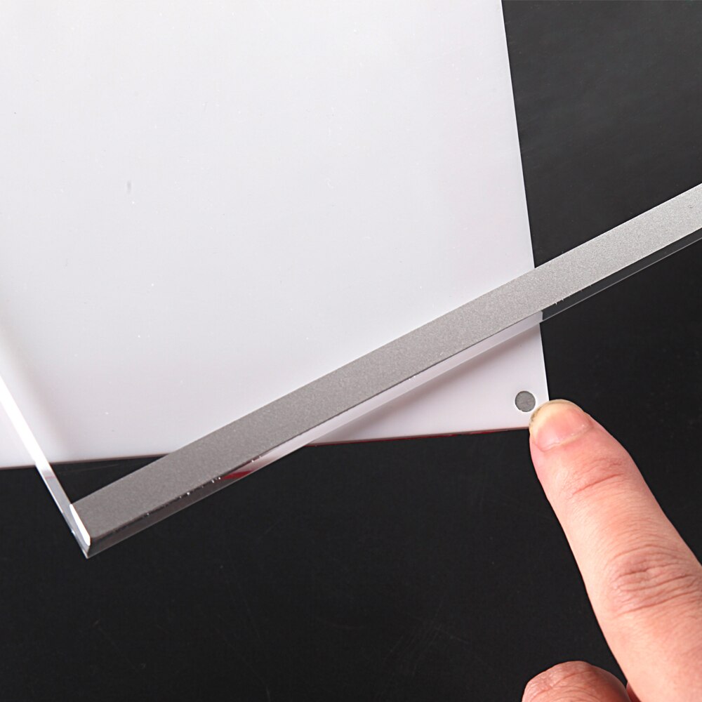 A3 Wall Mounted Self-adhesive Transparent Frame Magnetic Acrylic Sign Board Collage Wall Frame