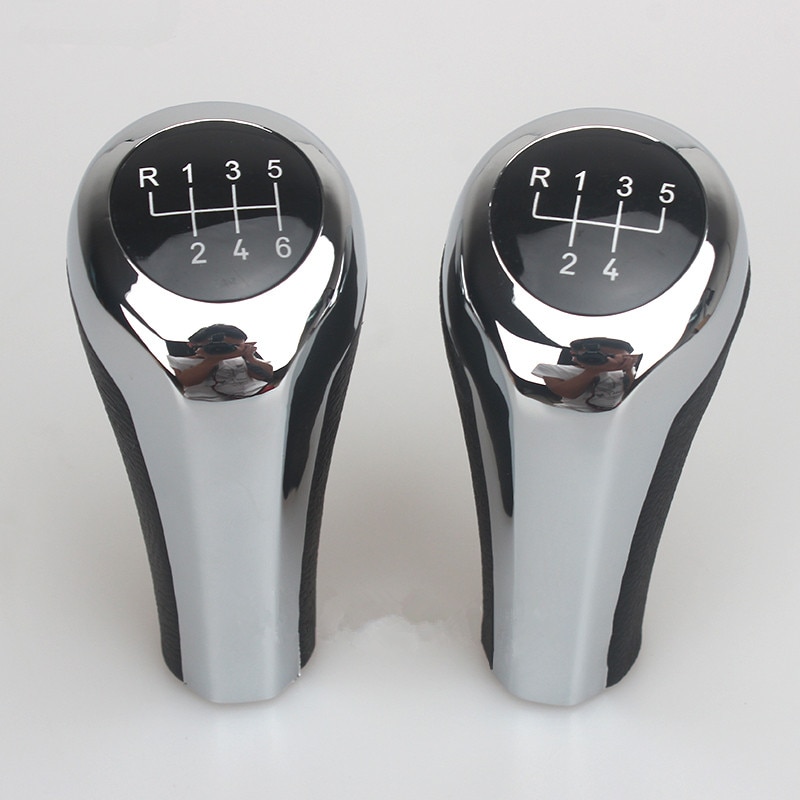 Verchroomde Matte Carbon Fiber Lederen Pookknop Voor Bmw 1 3 5 6 Serie E30 E36 E39 E46 X5 e53 E60 E63 X3 E83 X1 E84 E90 E91