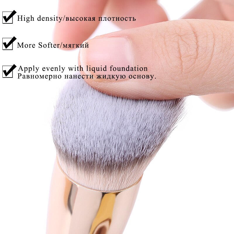 HMQ-brocha Kabuki de contorno , la mejor brocha para base de maquillaje, brochas de maquillaje rápidas, herramientas esenciales de belleza