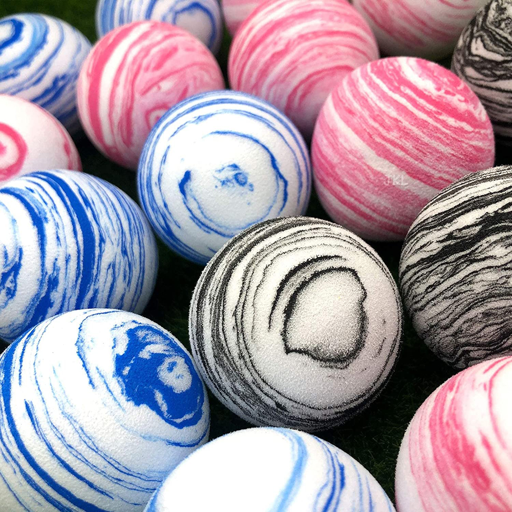 12 Stks/zak Golfballen 42Mm Diameter Sport Ballen Rainbow Foam Praktijk Golfballen Voor Indoor Of Outdoor Golf Training ballen