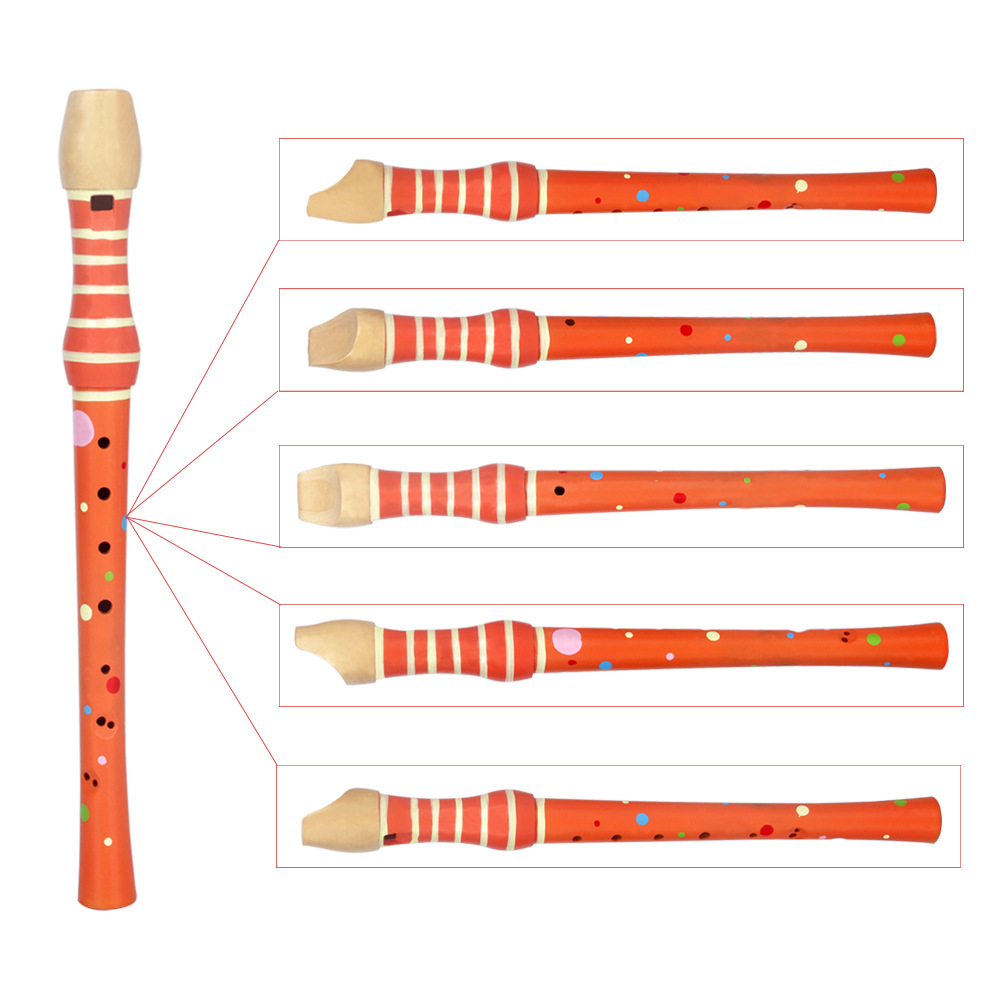 Barn som spiller musikkinstrument tre 8 hulls diskant fløyte tre 8- hulls diskant klarinett for barn