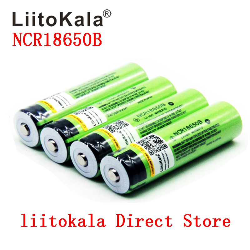 Originele Liitokala 18650 3400Mah Batterij 3.7V Li-Ion Rechargebale Batterij 18650B18650 3400 NCR18650B