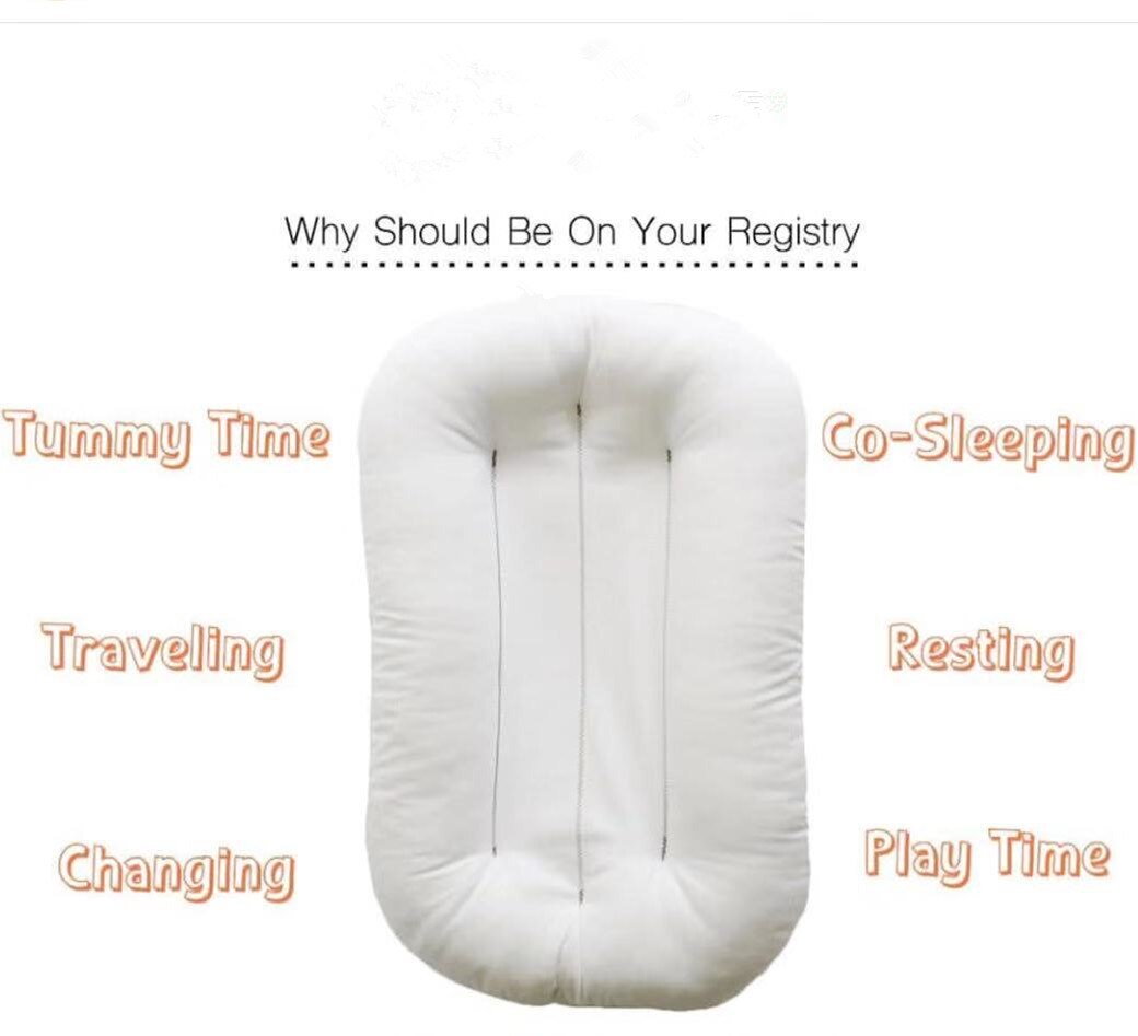 Organic Cotton Baby Lounger Infant Co Sleeper Bed Bassinet Portable BabyNest Crib for Girls Boys Baby Cribs Cradle