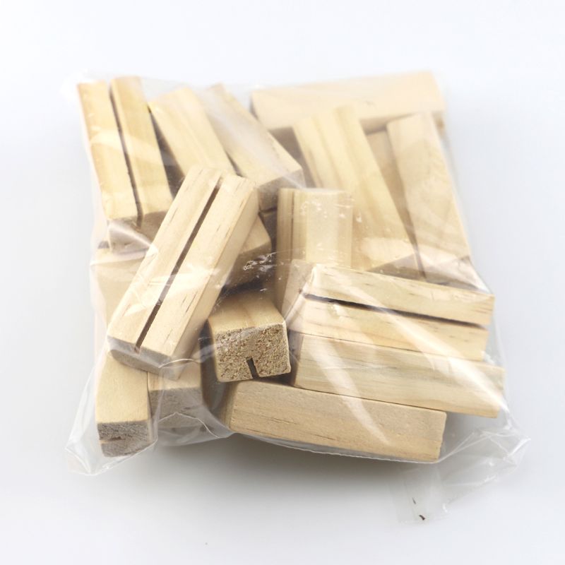 20Pcs Natuurlijke Hout Naam Memo Clips Foto Houder Klem Visitekaartje Stand Desktop Bericht Organizer