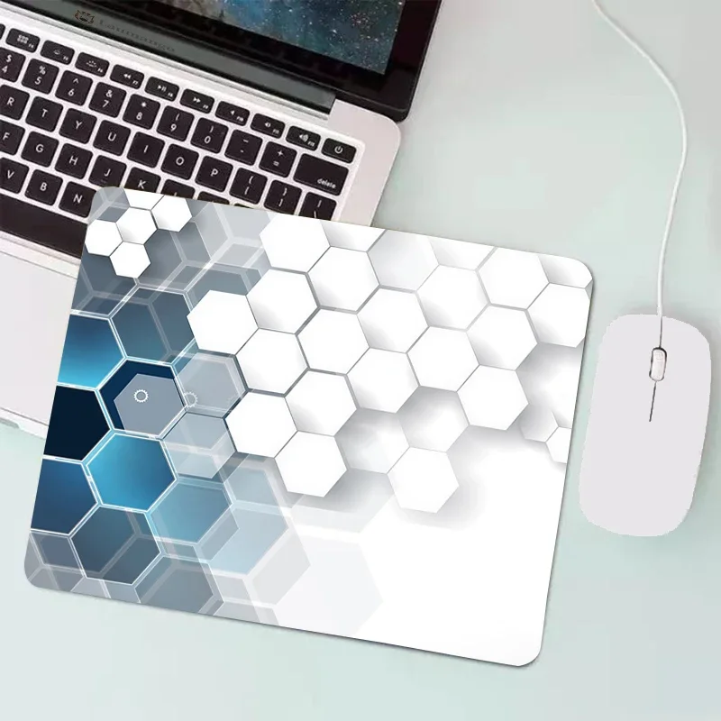 PC petit clavier tapis de Table tapis de souris bord de verrouillage Gabinete Mausepad tapis d'ordinateur géométrique Art jeu accessoires de bureau tapis: XXL / COFFEE