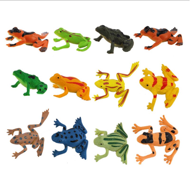 Simulation Insect Animal Model Kids Toys Marine Life Farm Animals Children's Early Education Toy 12PCS Per Model Brain Gme: 18