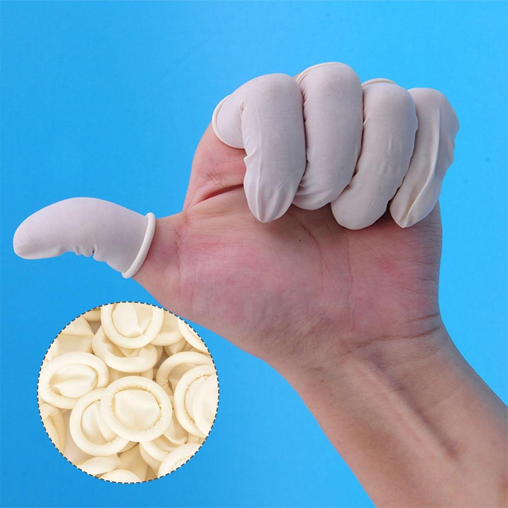 AMPWOO 1000pcs Rubber Disposable Latex Finger Cot Stall Anti Static Protective Fingerstall