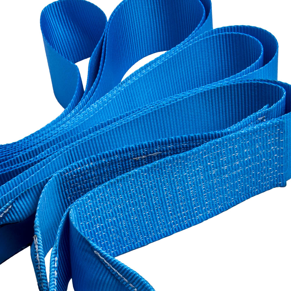 4" x 30ft Heavy Duty Recovery Winch Tow Loop Strap 4x4 Rope Chain Towing Tow