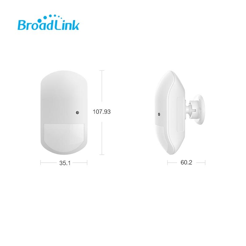Broadlink-Sensor de movimiento inteligente para el hogar, Detector de movimiento PIR inalámbrico, WIFI, infrarrojo, funciona con Alexa y Google Home,