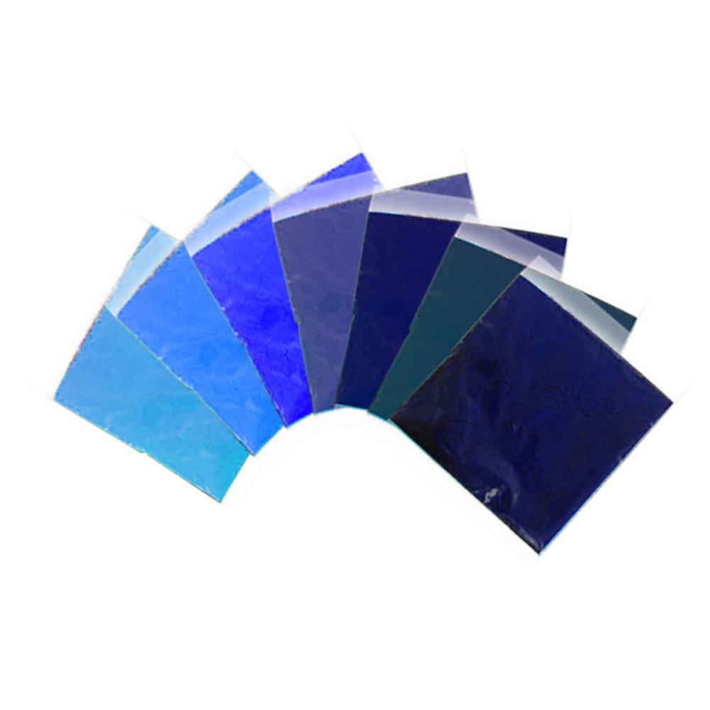 Slipsfarve diy kit 7 farve skjorte stof slipsfarve bomuld og linned koldt vand farvestof giftfri lugtfri blandbar lys farve slipsfarvestof kit: Blå