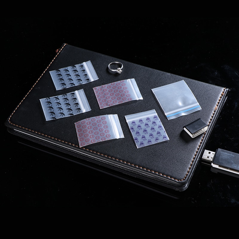 Mini Ziplock Zakken Plastic Rits zak Pil Verpakking Tassen Tiny Zip Lock Bag Kleine Self-Seal zak