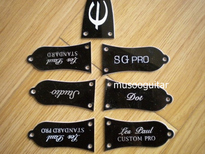 Zwart Truss Rod Cover Voor Gitaar 3 Gaten Gitaar Onderdelen Accessoires