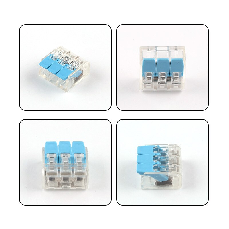 10 PCS Wire Connector Mini Quick Connector Universal Compact Wire Connector Plug-in Wire Terminal Home Wiring Connectors