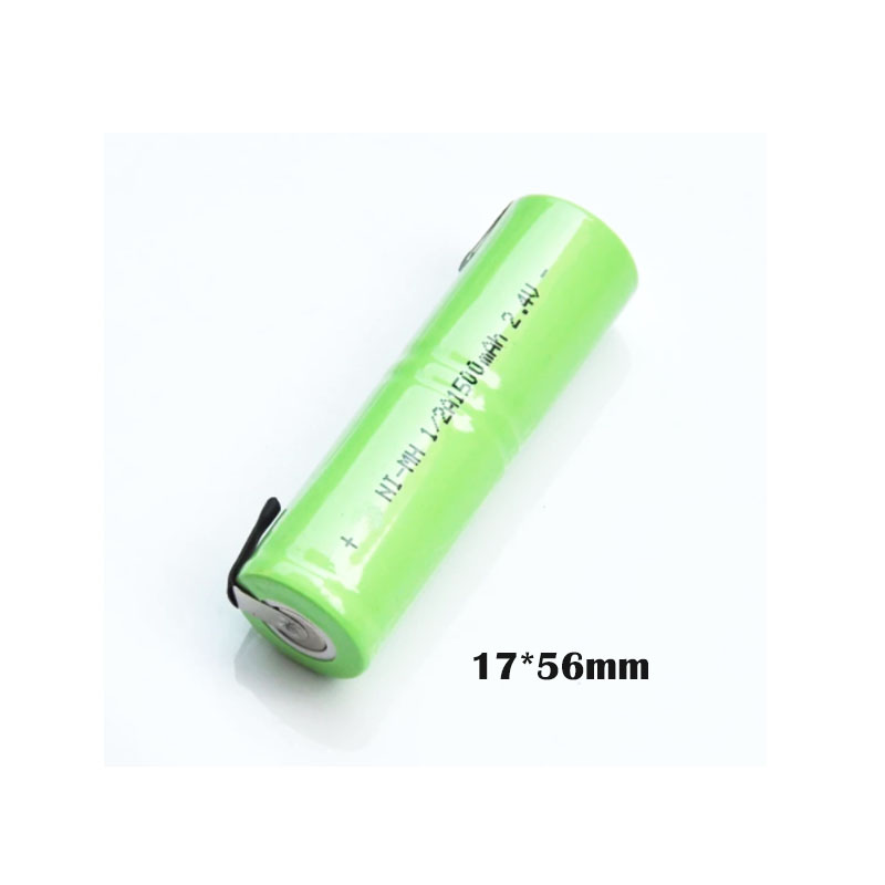 1-3PCS 1500mah 2.4V 1/2A ni-mh rechargeable battery pack 1/2 A nimh cell with welding tabs for electric shaver razor toothbrush